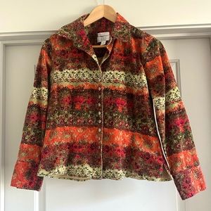 Christopher & Banks Colorful Jacket Shirt in Petite Medium